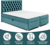 Best for Home Boxspringbett mit Bettkasten Doppelbett Trinity K14 Bonellfederkern inkl 7cm Topper (140x200 160x200 180x200 200x200 cm, Bonell-Matratze, gepolstertes Kopfteil, Polsterbett versch. Größen), mit oder ohne Topper, Flexible Liefermöglichkeit... Bild 2