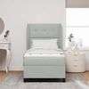 vidaXL Boxspringbett mit Kopfteil Hellgrau 200 x 100 cm Samt 3340916 Bild 3