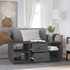 Couchtisch Grau 100 x 50 x 41 cm Massivholz Kiefer [818272] Bild 3