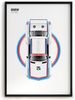 Poster Formel 1 Rennwagen Helm Rennfahrer Name Unterschrift · Deko Print ohne Rahmen - A BMW / 40x50 cm Bild 4