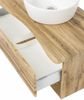 Waschtisch-Set >Kaprun< (B/H/T: 101x55x47 cm) in wotaneiche - 101x55x47 (BxHxT) Bild 5