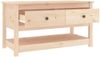 Couchtisch 102 x 49 x 55 cm Massivholz Kiefer [820921] Bild 5