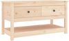 Couchtisch 102 x 49 x 55 cm Massivholz Kiefer [820921] Bild 2