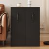 Merax Bücherregal mit Rollen–mobiles Sideboard mit ausziehbarer Seitenschublade, große Rollen, Kantenschutz, umkehrbare Links-/Rechts-Konfiguration Bild 3