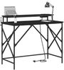 vidaXL Schreibtisch mit Regal Schwarz Eichen-Optik 100 x 50 x 86,5 cm 859395 Bild 3