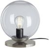 TRANGO Nachttischlampe, 7010C Retro Nachttischlampe *SUN* Glaskugel Tischleuchte in klar inkl. Kabelschalter & E27 Lampenfassung, Lampe, Fensterbank Leuchte, Nachttischleuchte, Schreibtischleuchte, Tischlampe Bild 4