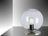 TRANGO Nachttischlampe, 7010C Retro Nachttischlampe *SUN* Glaskugel Tischleuchte in klar inkl. Kabelschalter & E27 Lampenfassung, Lampe, Fensterbank Leuchte, Nachttischleuchte, Schreibtischleuchte, Tischlampe Bild 2