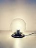 TRANGO Nachttischlampe, 7010C Retro Nachttischlampe *SUN* Glaskugel Tischleuchte in klar inkl. Kabelschalter & E27 Lampenfassung, Lampe, Fensterbank Leuchte, Nachttischleuchte, Schreibtischleuchte, Tischlampe Bild 3