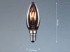 E14 Filament LED Deko Leuchtmittel Kerze Vintage Rauchfarben - 2 Watt, 25 Lumen Bild 3