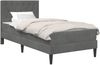 vidaXL Bettgestell mit Matratze Dunkelgrau 90 x 200 cm Samt 3415025 Bild 2