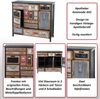 Apotheker-Schrank HWC-A43, Tanne Holz massiv, Vintage Shabby-Look, 100 x 110 x 32 cm Bild 2