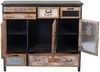 Apotheker-Schrank HWC-A43, Tanne Holz massiv, Vintage Shabby-Look, 100 x 110 x 32 cm Bild 4
