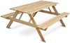 holz4home® Gartenbank Picknickbank Outdoor Sitzgruppe aus Holz I Tisch mit Bank Bild 2