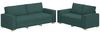 vidaXL 2-teiliges Sofa-Set mit Kissen, dunkelgrüner Stoff 3324696 Bild 2