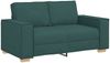 vidaXL 2-teiliges Sofa-Set mit Kissen, dunkelgrüner Stoff 3324696 Bild 4