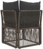 vidaXL Ecksofa Grau Poly-Rattan 42026711 Bild 4