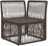 vidaXL Ecksofa Grau Poly-Rattan 42026711 Bild 2