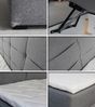 Boxspringbett Best Mini mit Bettkasten und Matratzentopper - Einzelbett mit Bonell-Matratze und Topper, Polsterbett, Bett, Schlafzimmer (Grau (Inari 91), 90 x 200 cm) Bild 3