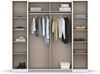 rauch Kleiderschrank, Dreh- und Schwebetürenschrank KRONACH, 4-türig, Alpinweiß, 225 x 210 x 59 cm Bild 5