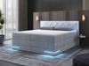 wonello Boxspringbett Arizona, mit LED Beleuchtung und Topper, wahlweise mit Bettkasten Bild 3
