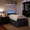 vidaXL Boxspringbett mit Matratze Dunkelgrau 80x200 cm Samt 3289903 Bild 5