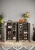 Schuhschrank >Farina< 4 Türen, Bronzo / Mercure Holzdekor - 140x111x35cm B/H/T Bild 3