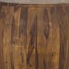 FineBuy Beistelltisch Ø 50cm Sheesham Massivholz rund mit Ablagefach – Couchtisch Echtholz handgefertigt, Wohnzimmertisch im Naturdesign Bild 5