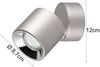Deckenstrahler GUAYANA Silber, Ø 9cm Bild 3