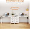 Schreibtisch mit 3 Stoffschubladen und Aufbewahrungstasche, PC-Schreibtisch Bild 5