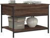 vidaXL Couchtisch Braun Eichen-Optik 70x50x50 cm Holzwerkstoff Metall 845345 Bild 4