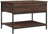 vidaXL Couchtisch Braun Eichen-Optik 70x50x50 cm Holzwerkstoff Metall 845345 Bild 2