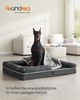 FEANDREA Hundebett Orthopädisches, Bezug abnehmbar und waschbar, rutschfeste, Hundekissen, Hundekorb, Hundesofa, erhöhte Ränder, 120 x 85 x 20 cm Bild 2