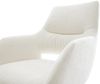 Drehstuhl Yago-Flex mit Armlehnen Bouclé Soft Beige Kreuzgestell breit Effektfinish Titan 360° drehbar Wippfunktion Taschenfederkern Bild 4