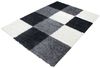 Stilvoll Günstig Hochflor-Teppich Teppich für den Flur oder Küche Kariertes Design, Läufer, Höhe: 30 mm Bild 5