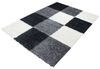 Stilvoll Günstig Hochflor-Teppich Teppich für den Flur oder Küche Kariertes Design, Läufer, Höhe: 30 mm Bild 4