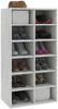 vidaXL Schuhregal Betongrau 54x34x100,5 cm Holzwerkstoff 800400 Bild 3