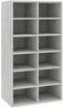 vidaXL Schuhregal Betongrau 54x34x100,5 cm Holzwerkstoff 800400 Bild 2