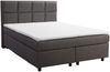 Boxspringbett 140x200 Hotelbett Bonellfederkern Bett Topper Paxos 2 Tablet Grau Bild 2