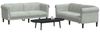 vidaXL 2-tlg. Sofagarnitur Hellgrau Samt 3209219 Bild 3