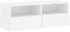 vidaXL TV-Wandschrank Weiß 80x30x30 cm Holzwerkstoff 836868 Bild 2
