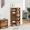 vidaXL Schuhschränke 2 Stk. Altholz-Optik 28x27x102 cm Holzwerkstoff 856665 Bild 3