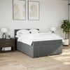 vidaXL Boxspringbett mit Matratze Dunkelgrau 140x200 cm Stoff 3289392 Bild 5