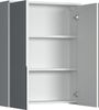 Trendteam 'Wons' Spiegelschrank Badezimmer, Holzwerkstoffe / Dekor Melamin / Spiegelglas weiss, 60 x 78 x 18 cm Bild 4