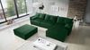 Ecksofa mit Schlaffunktion HUNTER in Royal Grün Ottomane Rechts inkl. Hocker Bild 2