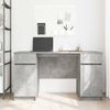 vidaXL Schreibtisch mit Regal Betongrau 140 x 49 x 76 cm Holzwerkstoff 3328510 Bild 4