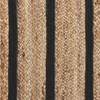 Teppich Jute-Baumwolle schwarz/beige 80x150 cm KARADONA Bild 5
