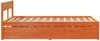 vidaXL Massivholzbett ohne Matratze Wachsbraun 120x190 cm Kiefernholz 3282362 Bild 5