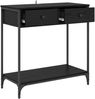 vidaXL Konsolentisch Schwarz Eichen-Optik 75 x 34,5 x 75 cm 882250 Bild 5