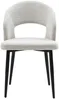 Vente-unique - NIYAMA Stuhl Stoff Grau - B 56 cm x H 81 cm x L 50 cm Bild 3