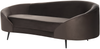 Sofa 2-Sitzer SAVAR Samtstoff Dunkelbraun Bild 4